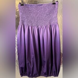 Sumtory Tie Dye Tube Tops Pleated Stretchy Ombre Strapless Shirts-Small